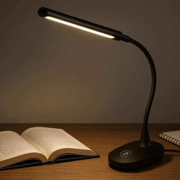 1 Flexible LED Desk Lamp with Adjustable Brightness for Reading and Work