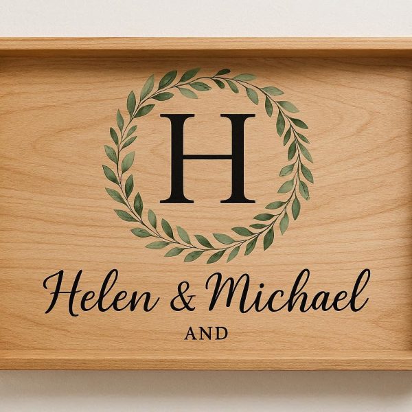 15 Personalized Initial Decorative Tray for Wedding and Housewarming Gifts