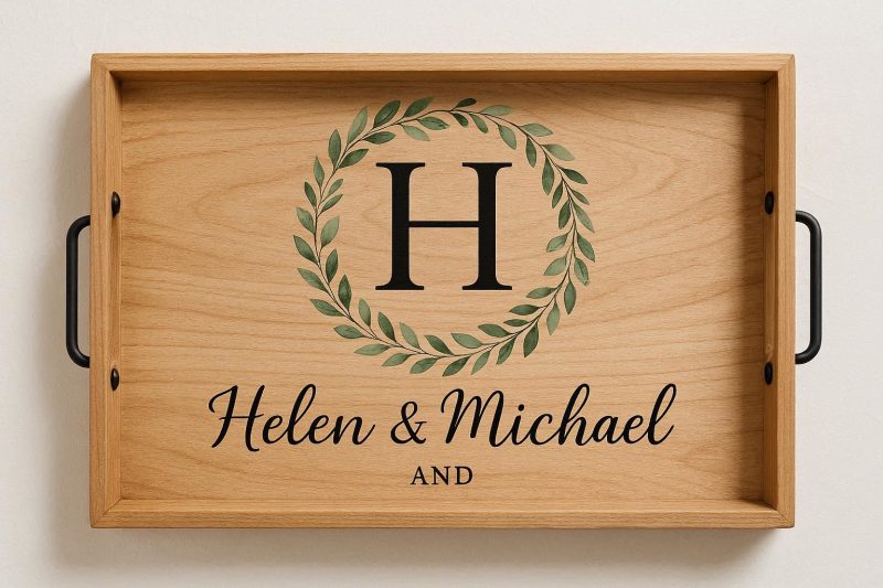 15 Personalized Initial Decorative Tray for Wedding and Housewarming Gifts