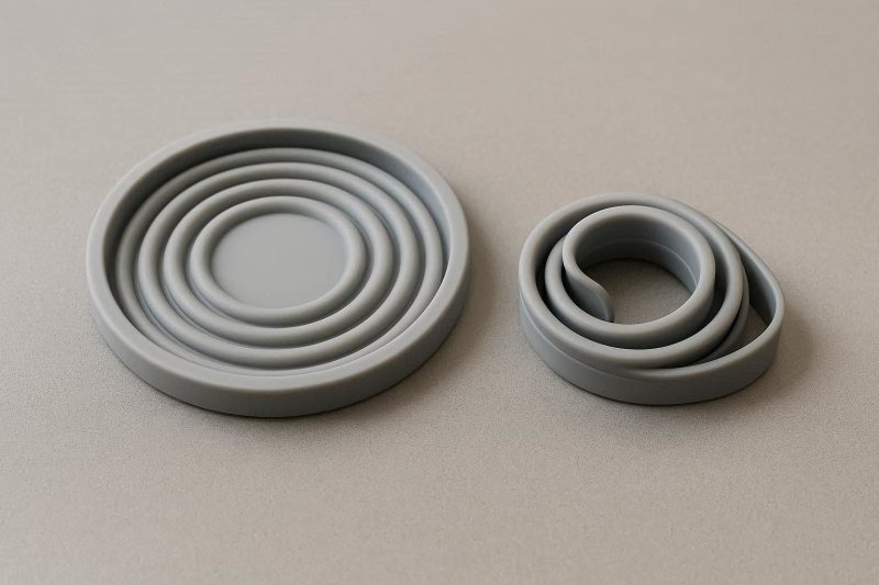 18 Flexible Silicone Coaster with Collapsible Design for Easy Storage and Travel