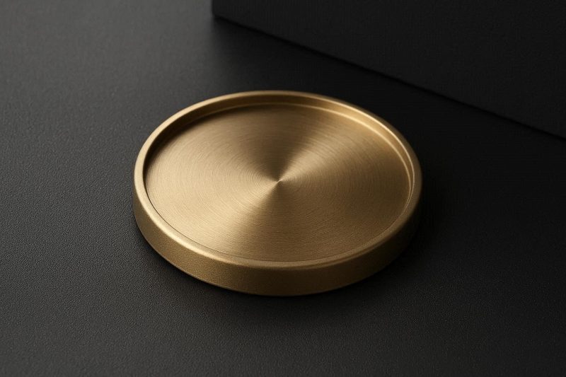 22 Heat Resistant Silicone Coaster with Metallic Finish for Modern Elegance
