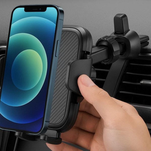 29 Heavy Duty Car Phone Mount with Strong Vent Clip and One Hand Operation