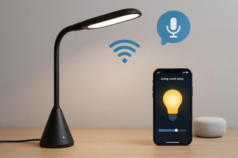 6 Smart Wi Fi Desk Lamp with Voice Control for Home Automation